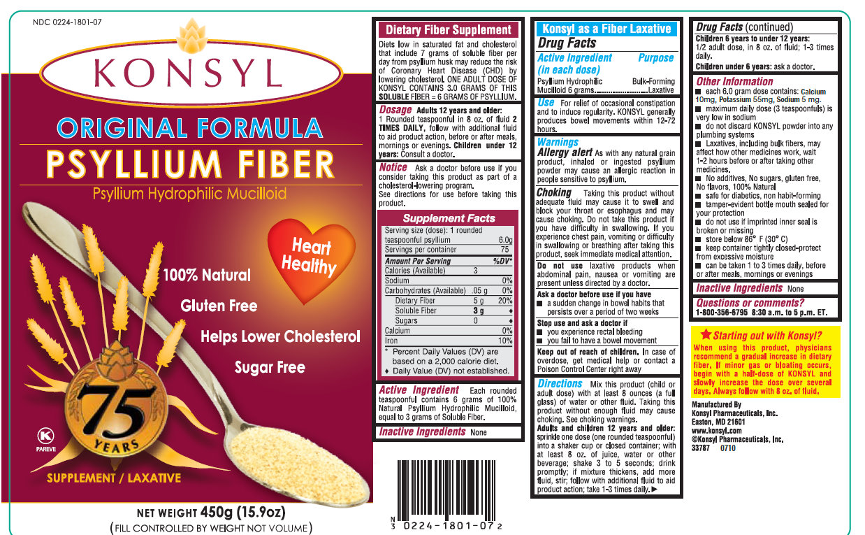 Konsyl Original Formula Psyllium Fiber Outer 1