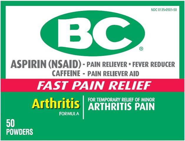 BC powder Arthritis 50 count carton