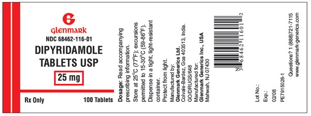 Dipyridamole Tablets USP 25 mg Bottle Label