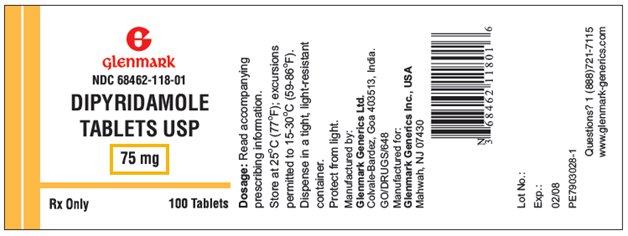 Dipyridamole Tablets USP 75 mg bottle label
