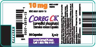 COREG CR Extended Release Capsules Label - 10mg