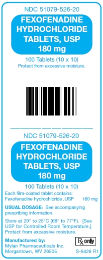 Fexofenadine Hydrochloride 180 mg Tablets Unit Carton Label