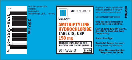 Amitriptyline Hydrochloride Tablets 150 mg Bottles