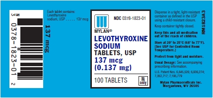 Levothyroxine Sodium Tablets 137 mcg (0.137 mg) Bottles