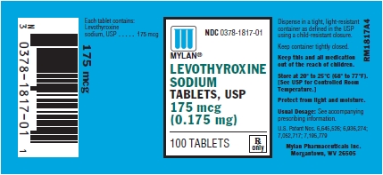 Levothyroxine Sodium Tablets 175 mcg (0.175 mg) Bottles