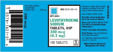 Levothyroxine Sodium Tablets 300 mcg (0.3 mg) Bottles