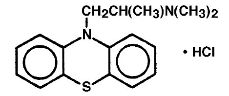 Image of Promethazine Hydrochloride Structural Formula