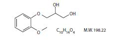 Guaifenesin structural formula
