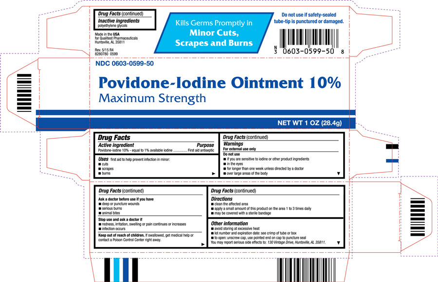 This is an image of the Povidone-Iodine Ointment 10% carton.