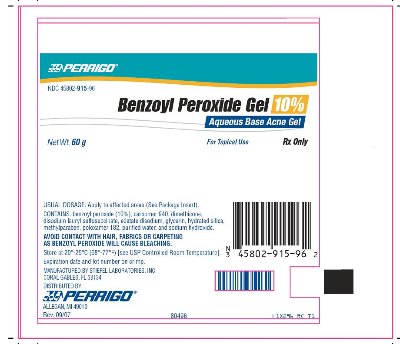 Benzoyl Peroxide Gel 10% - 60 g Tube