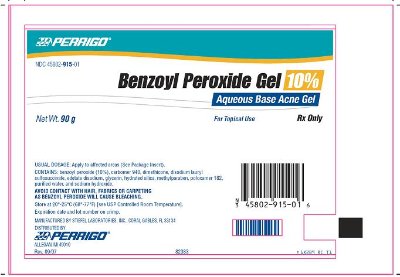 Benzoyl Peroxide Gel 10% - 90 g Tube
