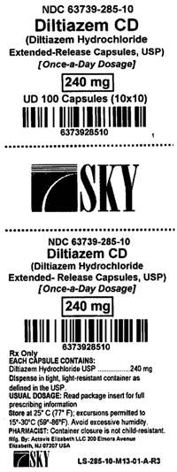 Diltiazem 240mg Label