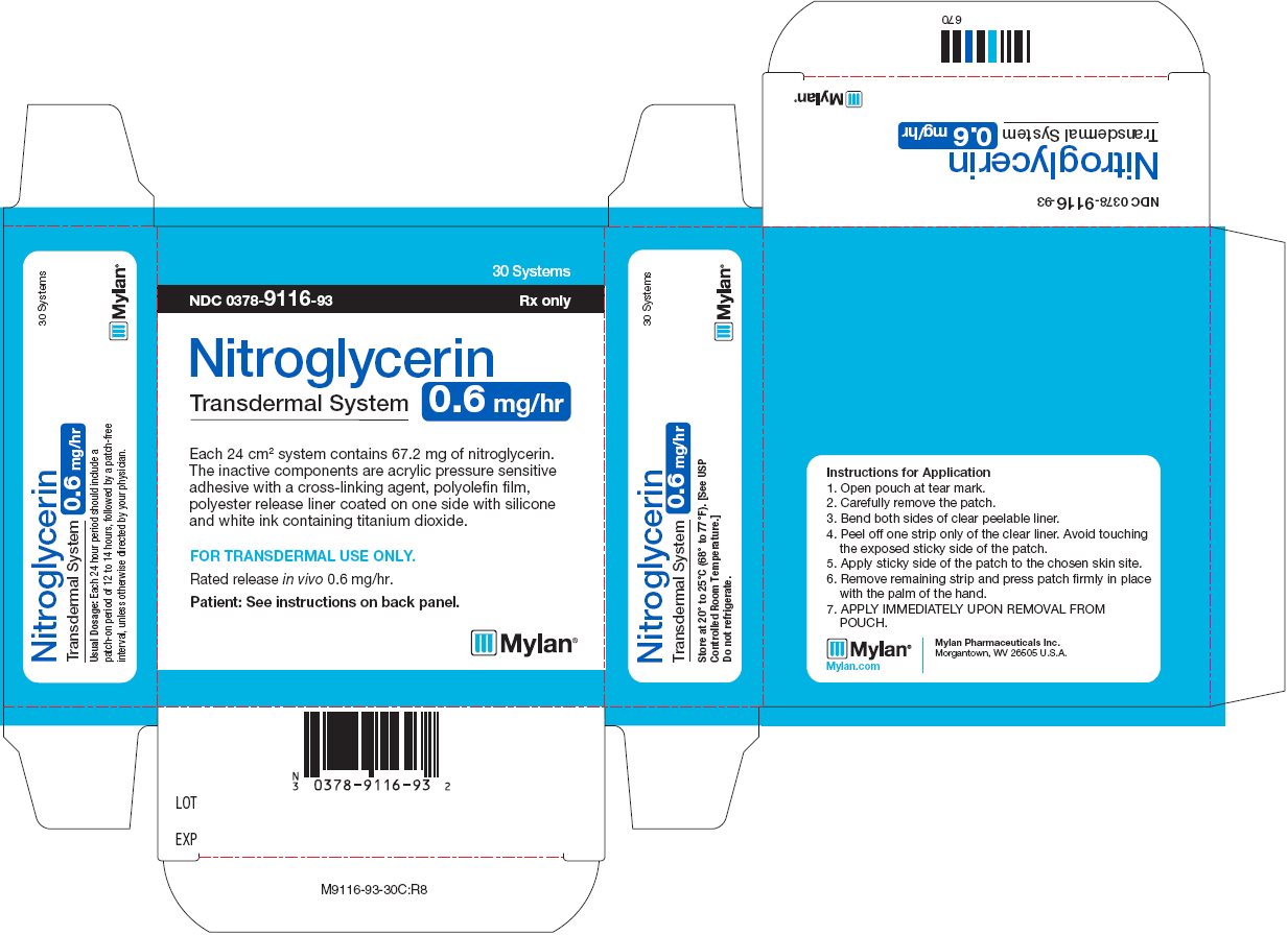 Nitroglycerin Transdermal System 0.6 mg/hr Carton