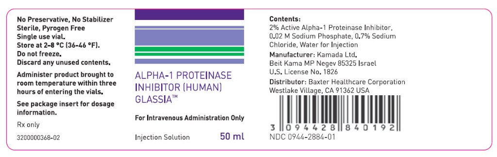 Glassia 50 mL vial label