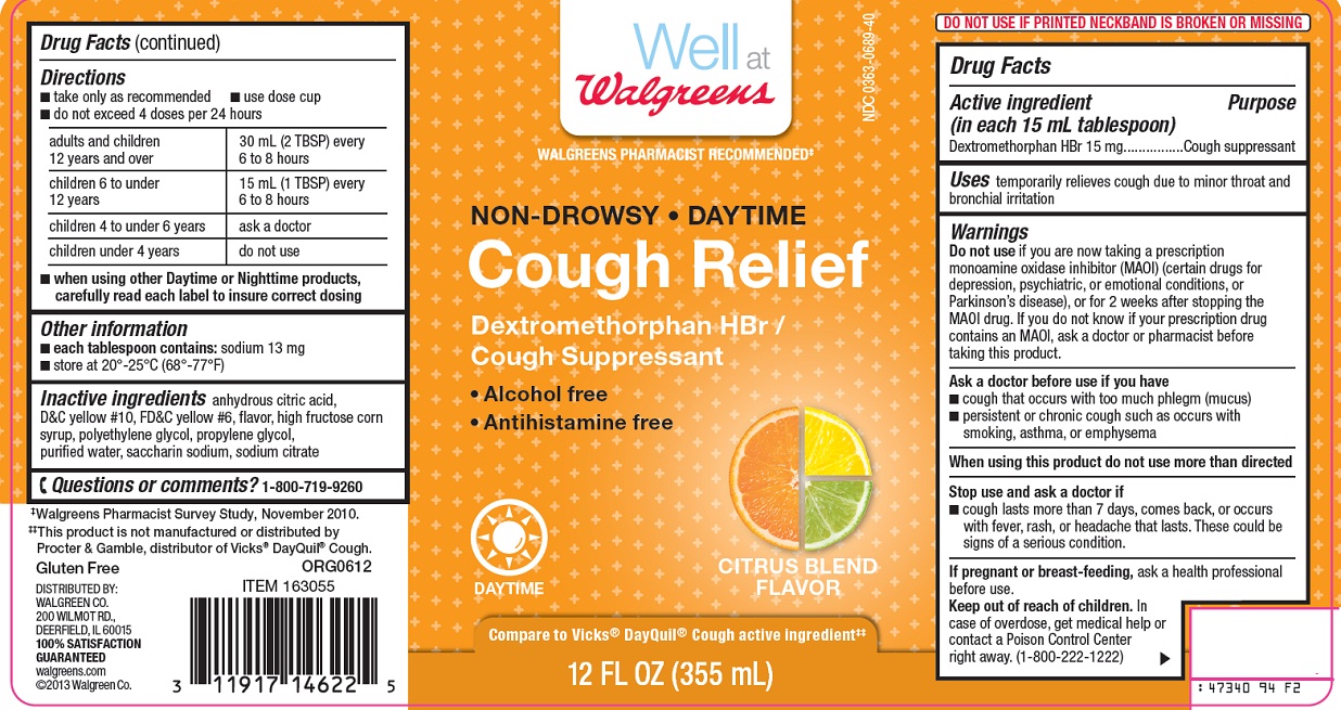 Well at Walgreens Cough Relief Label Image