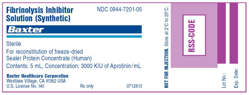 Fibrinolysis Inhibitor Solution (Synthetic) 5 mL vial label