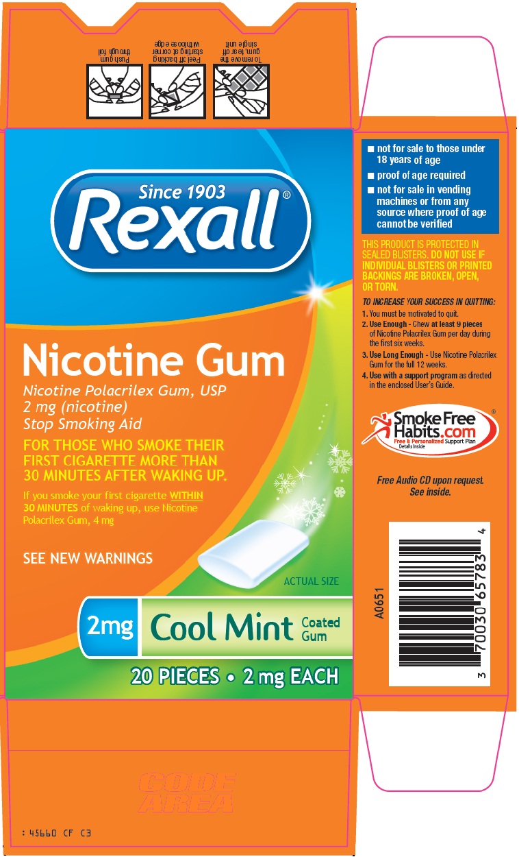 Rexall Nicotine Gum Image 1