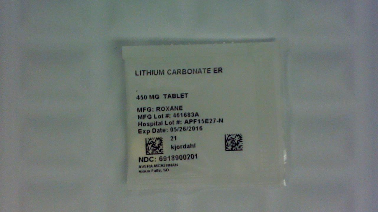 Lithium Carbonate CR 450 mg tablet