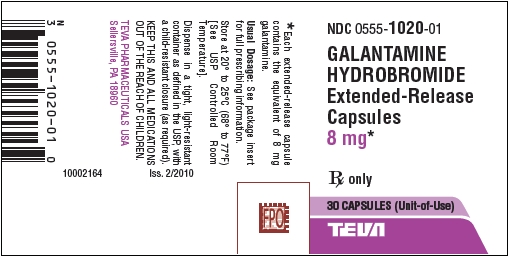 Galantamine Hydrobromide Extended-Release Capsules 8 mg 30s Label