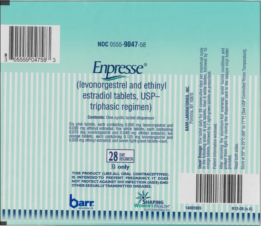 Enpresse (levonorgestrel and ethinyl estradiol tablets, USP - triphasic regimen) Pouch Label