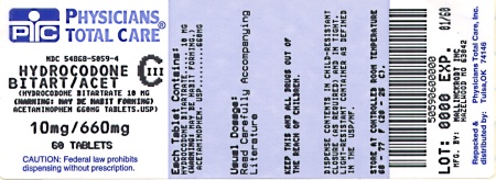 image of 10 mg/660 mg package label