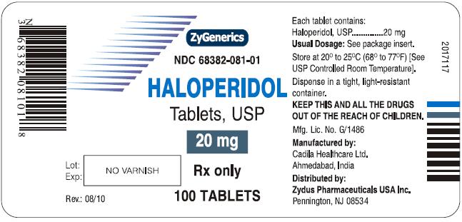 structured formula for haloperidol