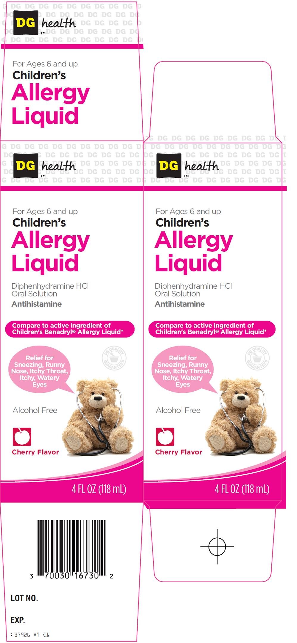 Children's Allergy Liquid Carton Image 1