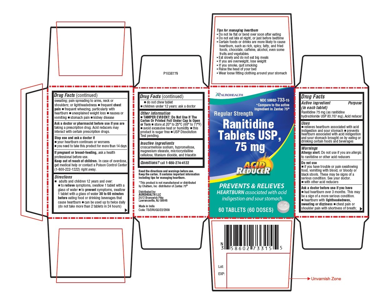 PACKAGE LABEL-PRINCIPAL DISPLAY PANEL - 75 mg (60 Tablets Container Carton )