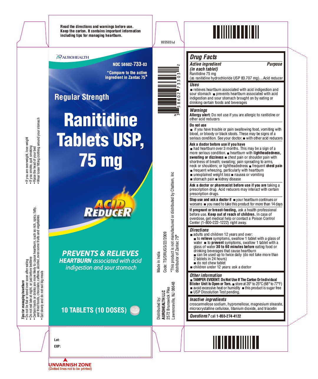 PACKAGE LABEL-PRINCIPAL DISPLAY PANEL - 75 mg Blister Carton (10's Tablets)
