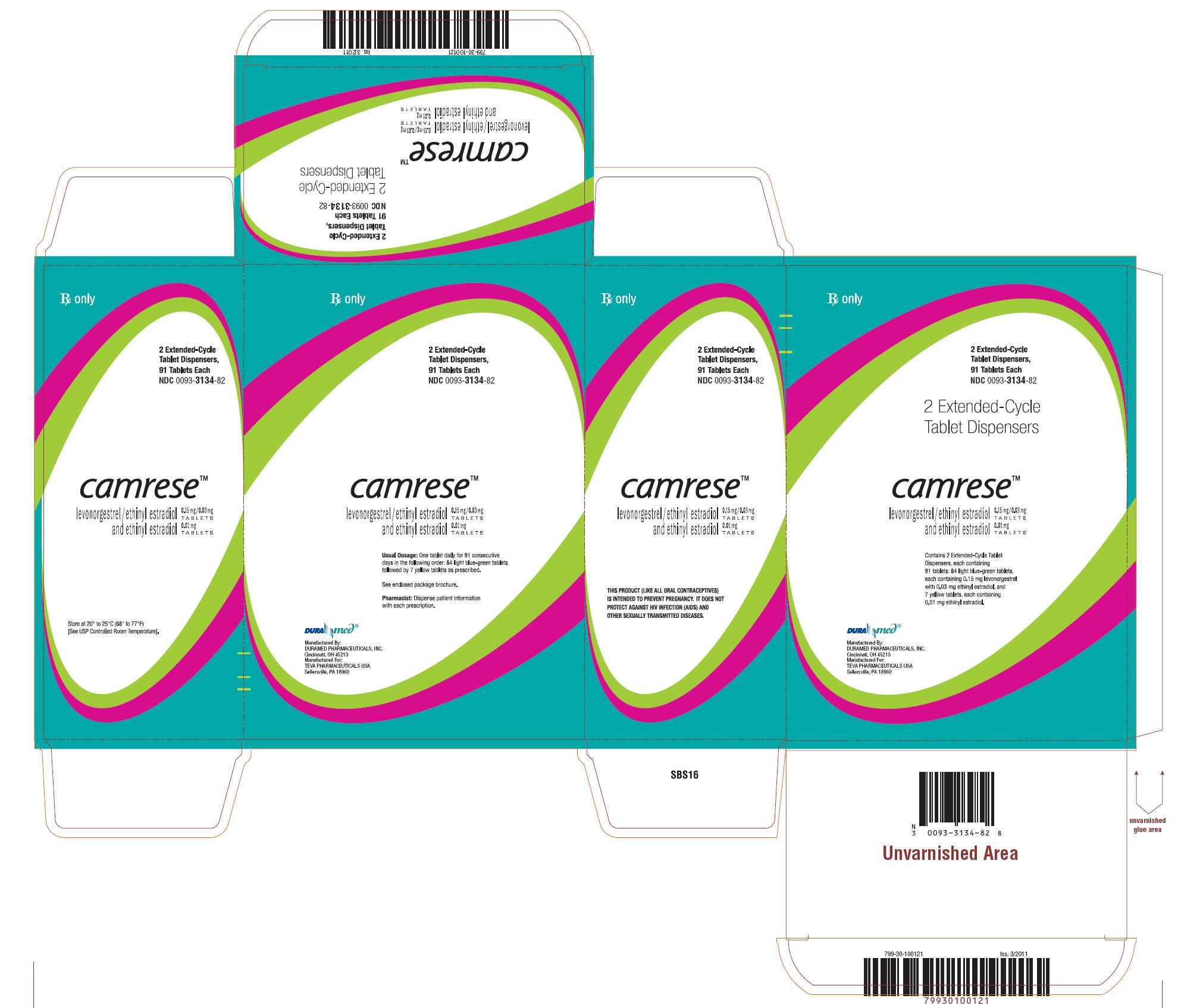 Camrese carton label