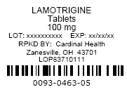 Lamotrigine Label