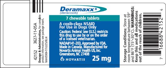 PRINCIPAL DISPLAY PANEL
Deramaxx®
12 mg Chewable Tablets