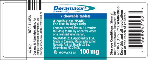PRINCIPAL DISPLAY PANEL
Deramaxx®
75 mg Chewable Tablets