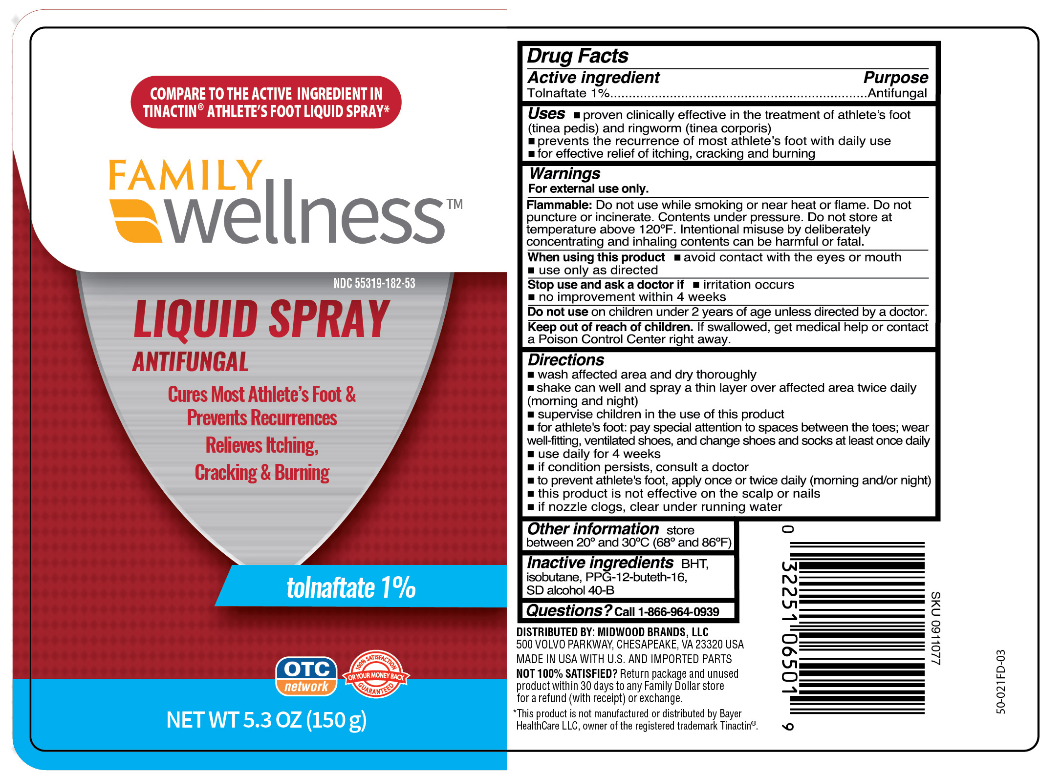 Antifungal Tolnaftate liquid spray