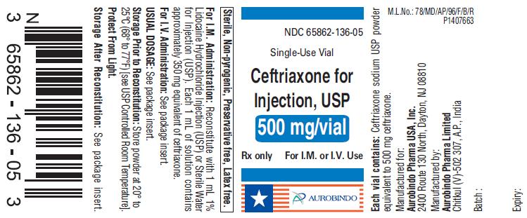 PACKAGE LABEL-PRINCIPAL DISPLAY PANEL - 500 mg Vial Label