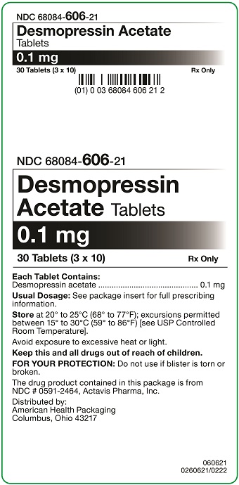 0.1 mg Desmopressin Acetate Tablets Carton