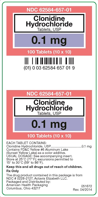 0.1 mg Clonidine Hydrochloride Carton