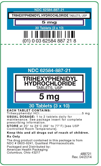 5 mg Trihexyphenidyl HCL Tablet Carton