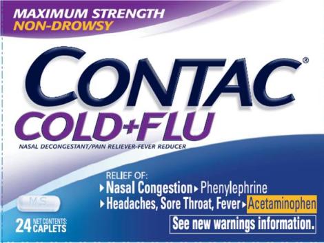 Contac Cold and Flu Carton