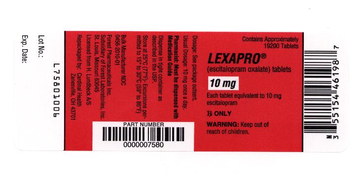 Lexapro Label