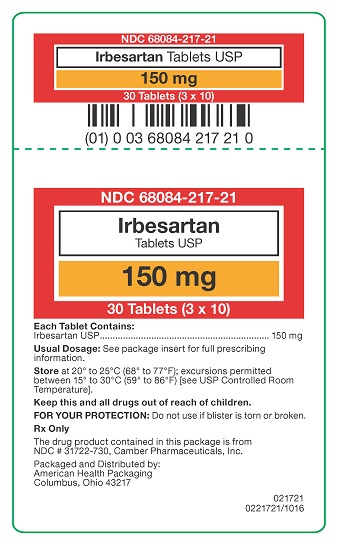 150 mg Irbesartan Tablets Carton
