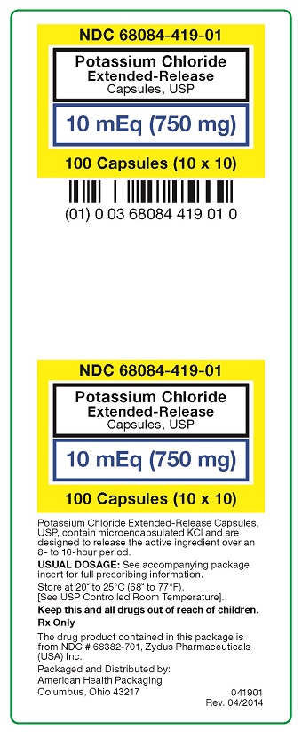 10 mEq Potassium Chloride Carton