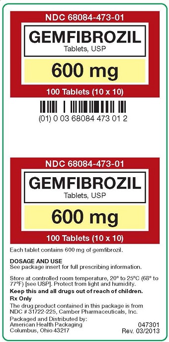 600 mg Gemfibrozil Carton