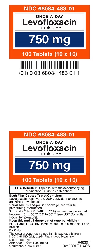 750 mg Levofloxacin Tablets Carton