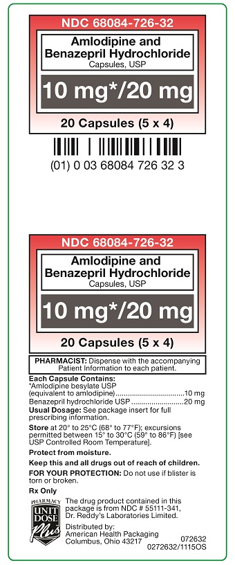 10 mg/20 mg Amlodipine and Benazepril Carton