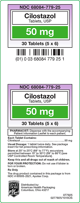 50 mg Cilostazol Tablets Carton