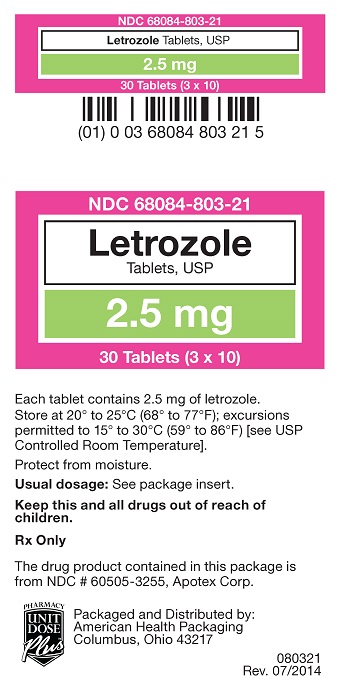 2.5 mg Letrozole Tablets Carton