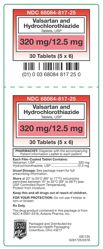 320 mg/12.5 mg Valsartan/HCTZ Tablets Carton