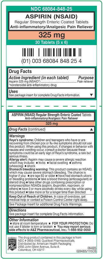 325 mg Aspirin Tablets Carton