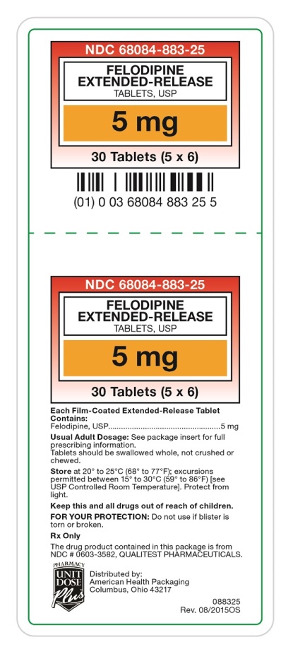 Felodipine Extended-Release Tablets, USP 5 mg label